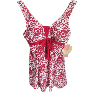 Woman’s Floral Tummy Control Swimdress Size (US10-12) (UK14-16)